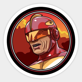 Turbo Man Doll Sticker